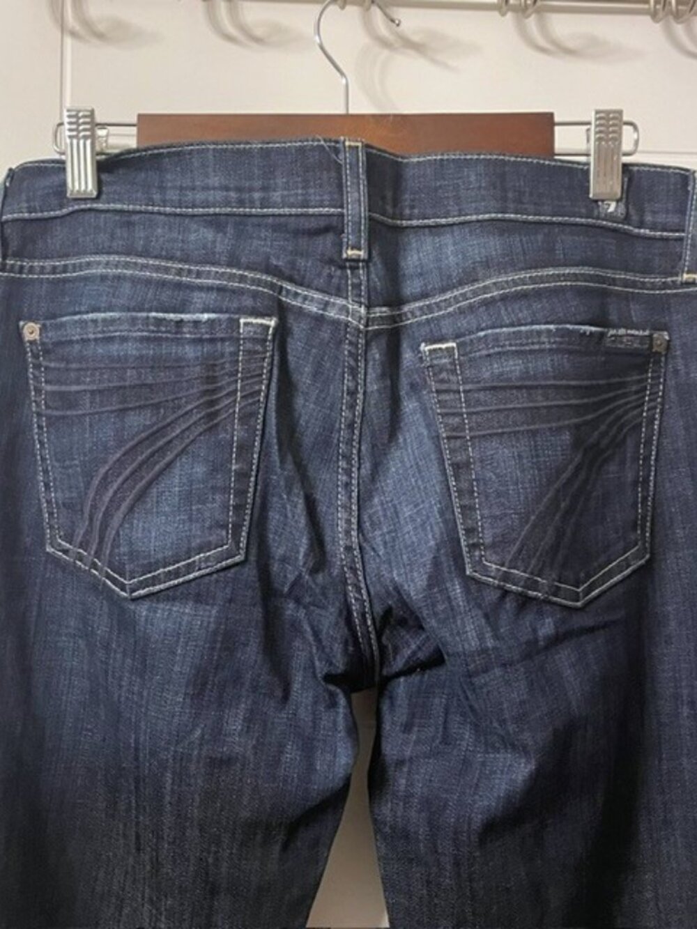 7 For All Mankind Dojo Jeans Dark Wash Size 29 - Picture 7 of 16